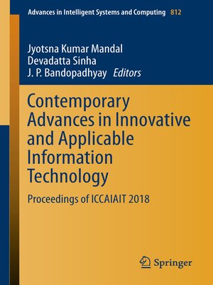 cover image of Contemporary Advances in Innovative and Applicable Information Technology